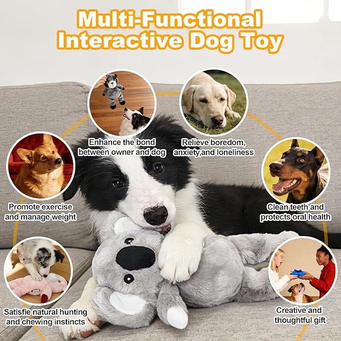 Juguete de Peluche para Perro León Verde con Chillon y Piernas Elásticas miniatura 4