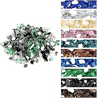 Vista 22 de Onlyfire Vidrio ignífugo de 10 libras para fogata de propano y chimenea de gas, rocas de vidrio reflectantes de 1/2 pulgada para mesa de hoguera