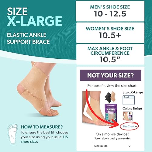 Miniatura 2 de BraceAbility Tobillera elástica  Vendaje de protección de apoyo para los pies para evitar esguinces de tobillo en gimnasia, baile, caída, yoga,