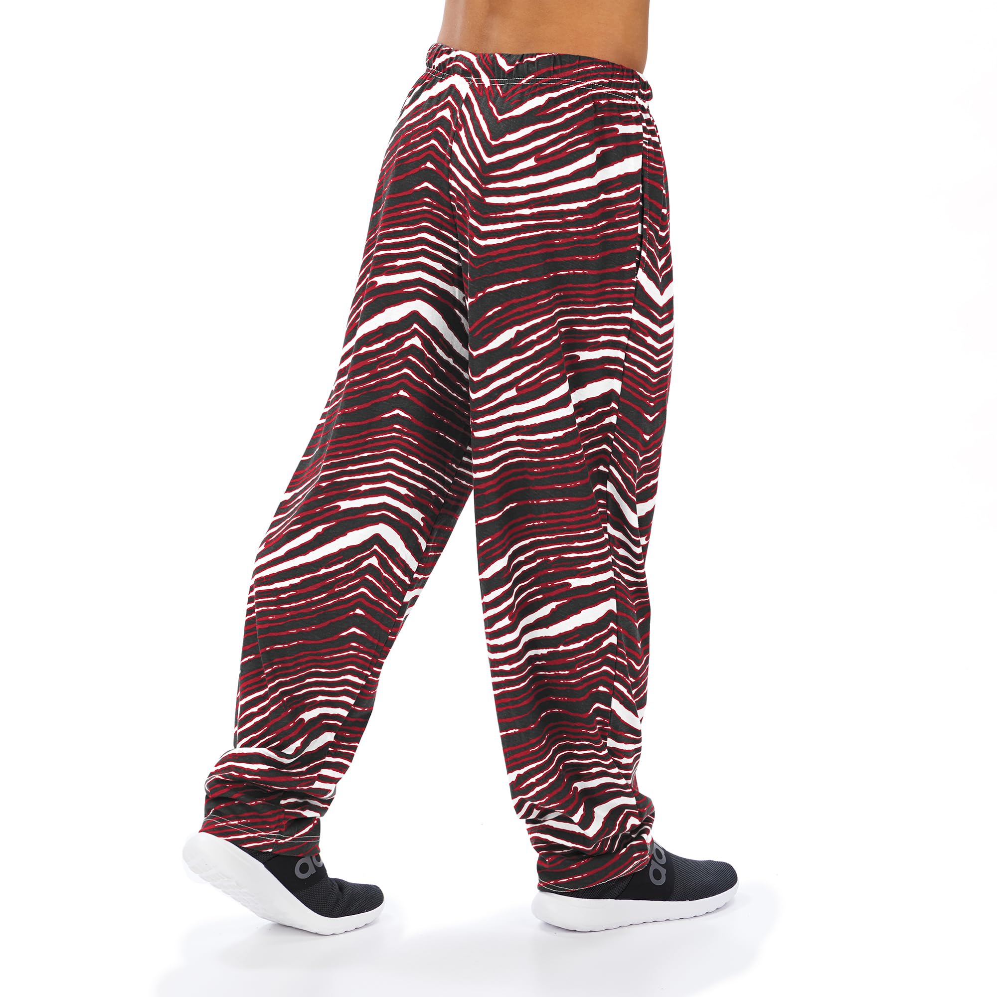 Zubaz 00 NFL Men's Classic Zebra Print Left Hip Team Logo Pant