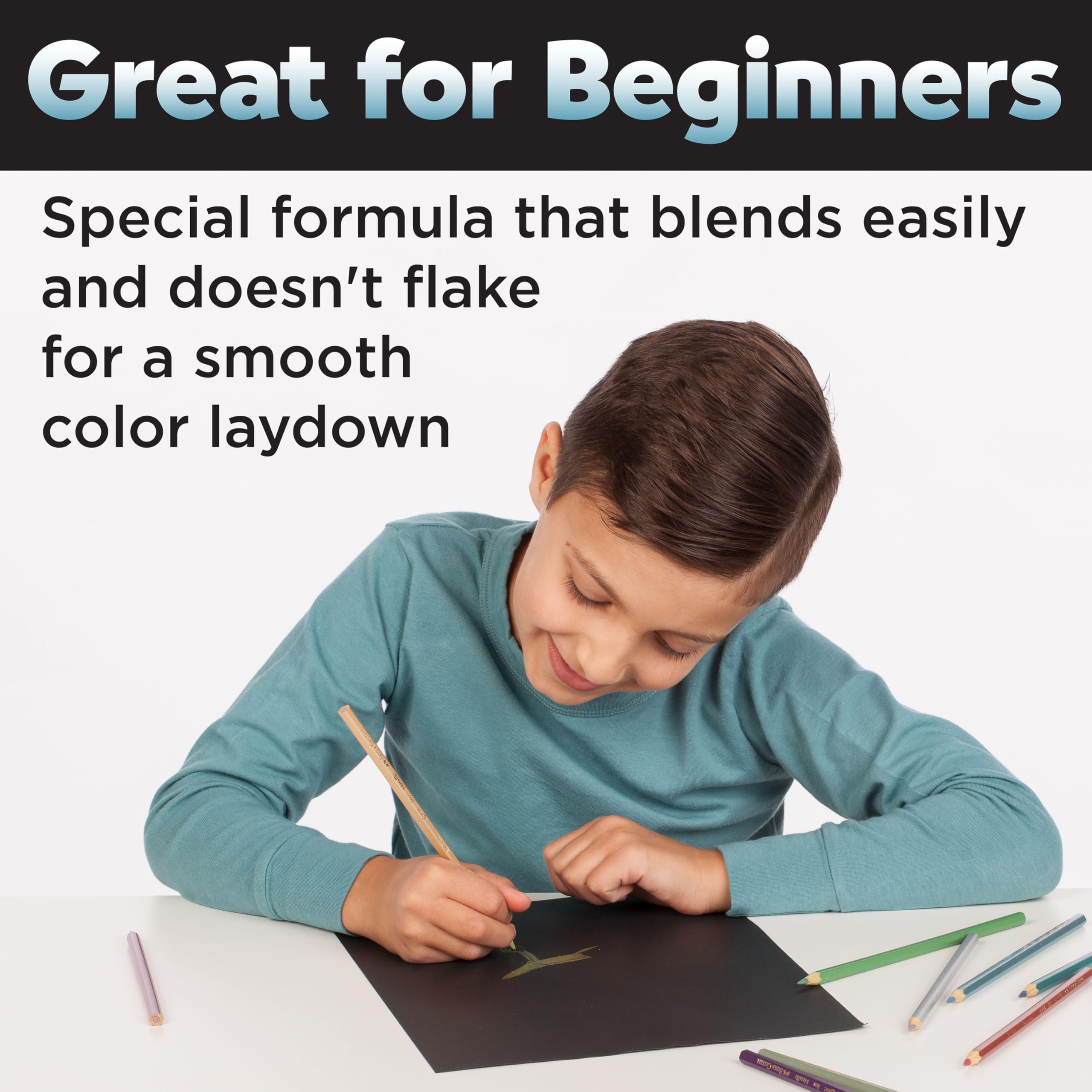 Faber-Castell Metallic EcoPencils Schulpackung – 200 Groß-Buntstifte für Kinder, Klassenzimmer-Kunstbedarf, bruchfeste, metallische Buntstifte für die Schule