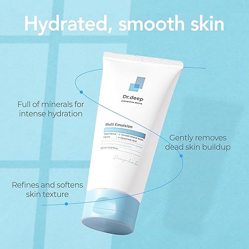 Miniatura 3 de Dr.Deep Multi Emulsion - Hidratante ligero para pieles sensibles, secas y con picazón, emulsión hidratante con manteca de karité y alantoína para