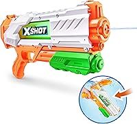 XSHOT Fast-Fill Medium Water Blaster: 1-Second Refill, 34ft Range Squirt Gun for Kids, Teens & Summer Water Fights