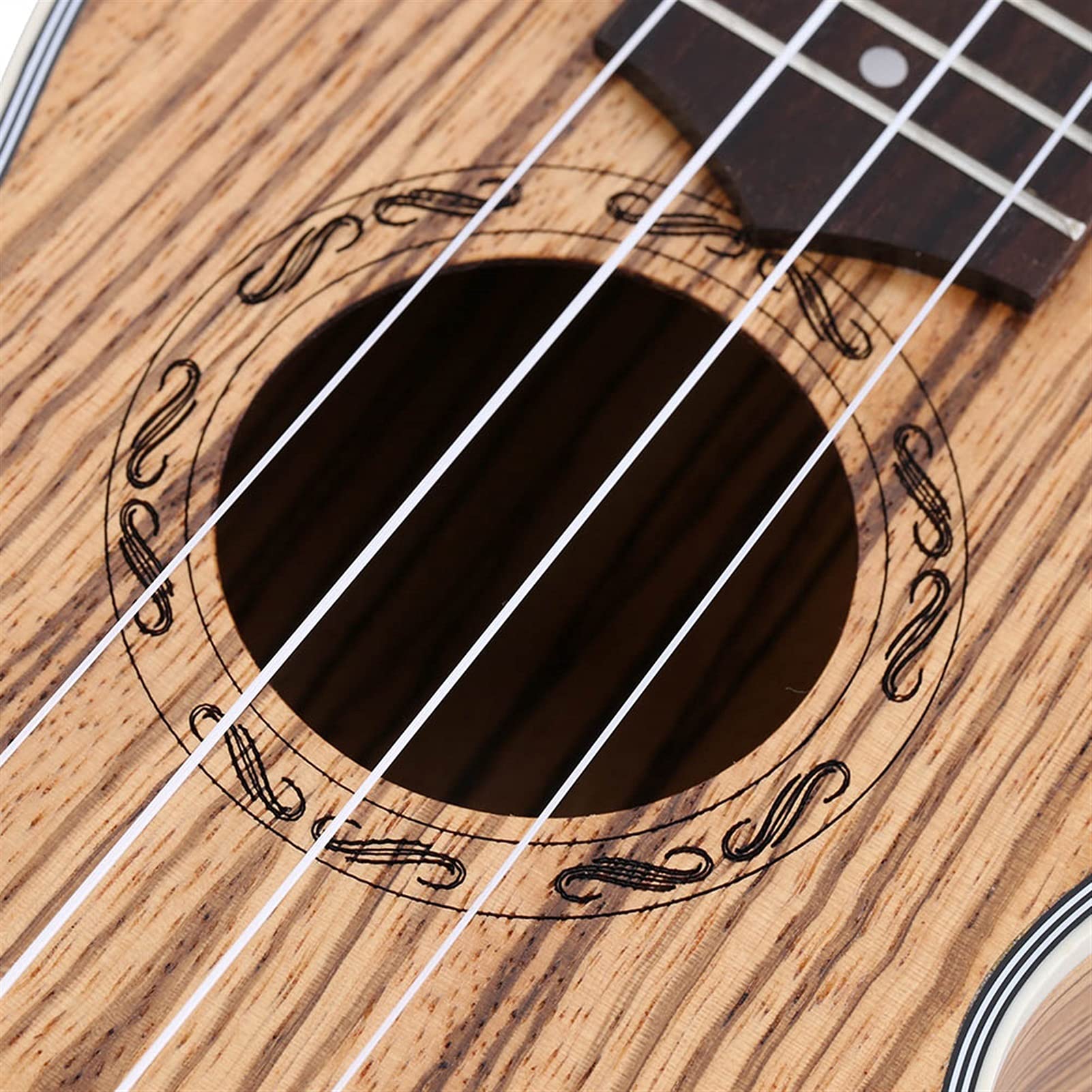 Studente Ukelele Zebrawood 21 "Acustico Ukulele 15 Fret 4 Corde Strumento Musicale A Corda Ukulele Hawaiano