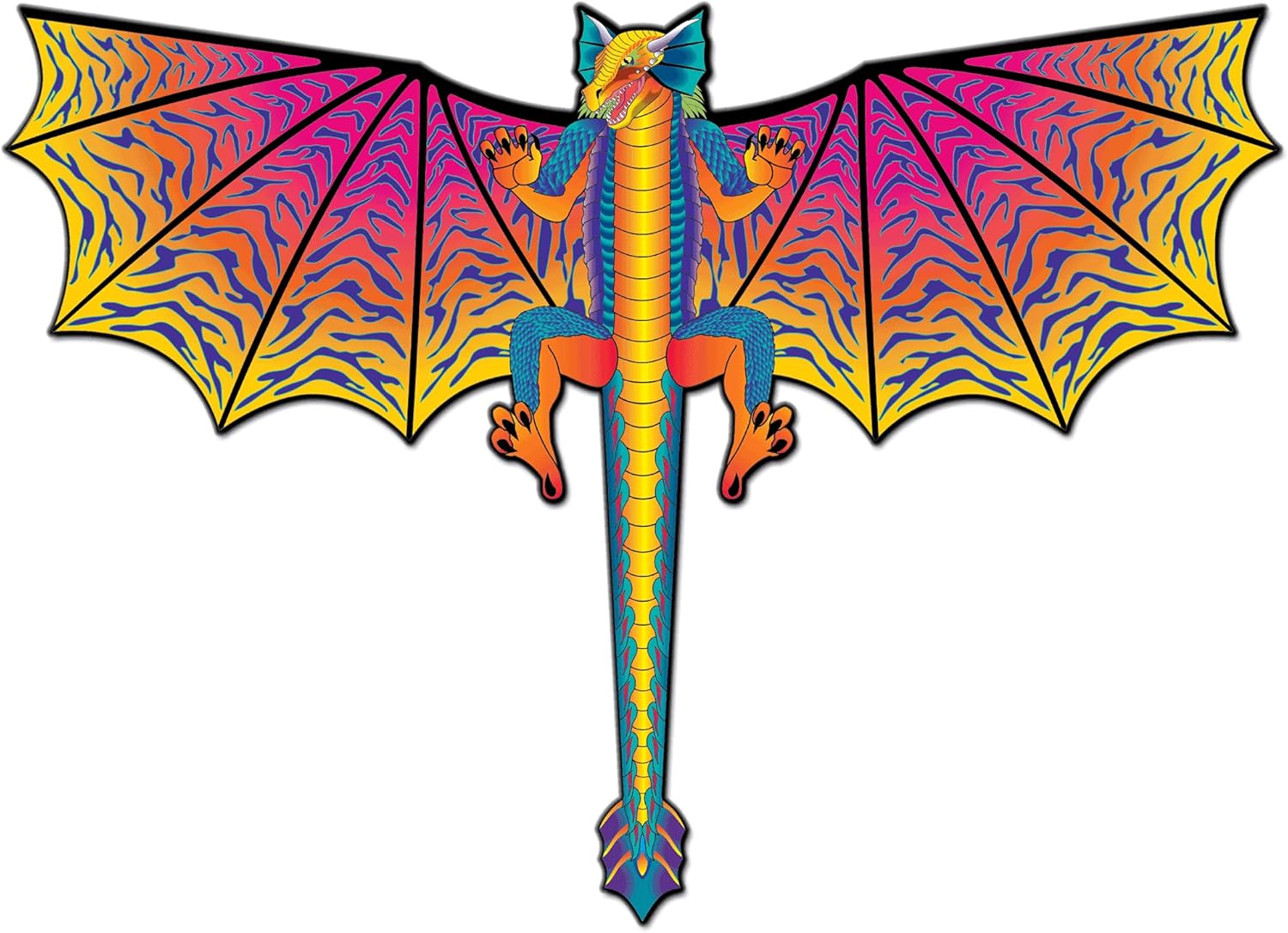 WindNSun Supersize 2-D Mystic Dragon Ripstop Nylon Dragon Kite, 62 Inches Wide