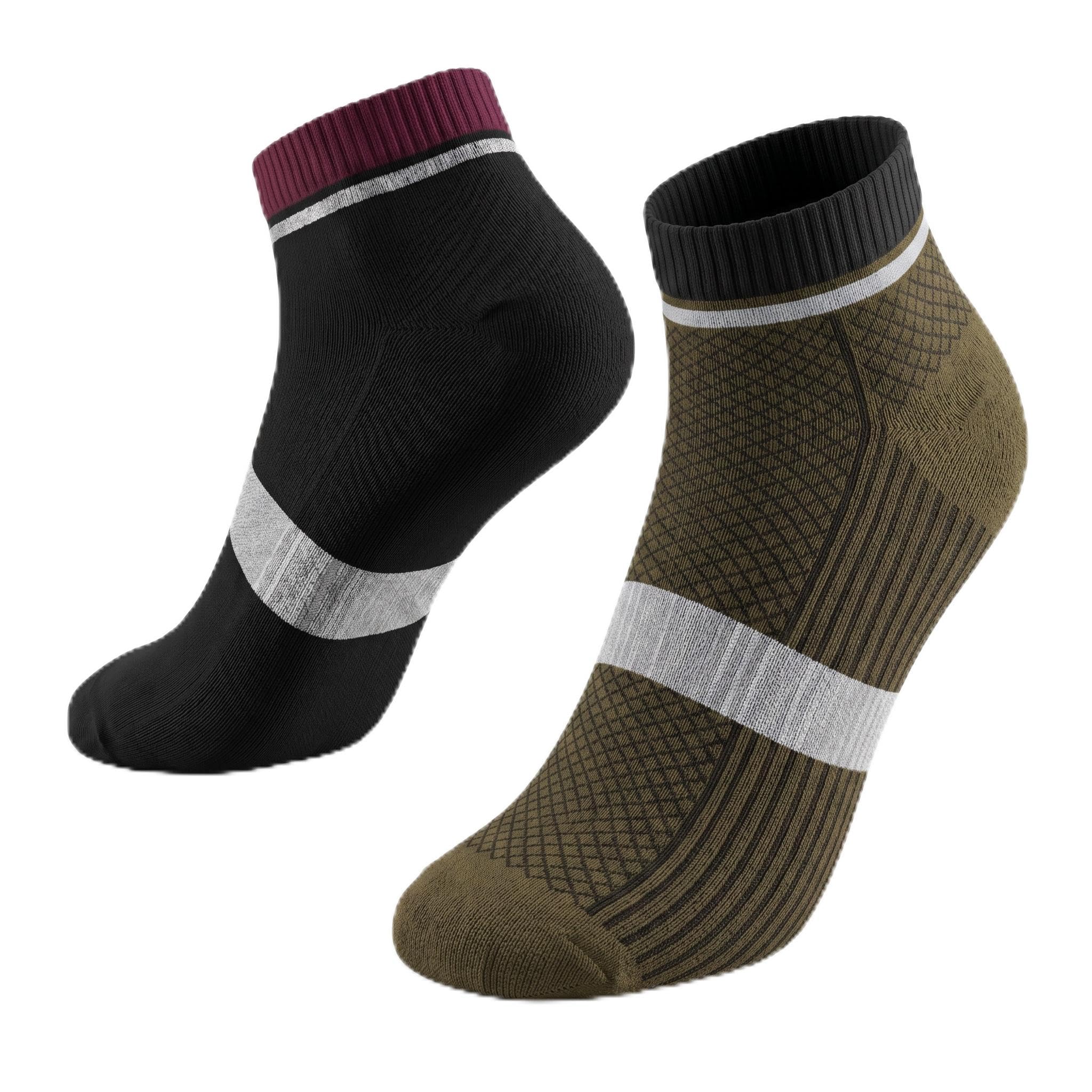 Men's Cushioned Ankle Length Sports/Gym Socks|Made With Cotton & Spandex- Pack Of 2|Thick/Terry/Towel High Ankle Socks For Men-image-9