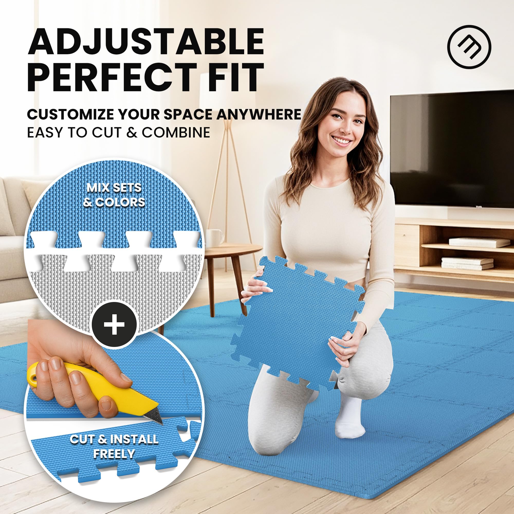 BeMaxx Gym Mats - Interlocking Foam Tiles -4 BeMaxx Gym Mats - Interlocking Foam Tiles -4