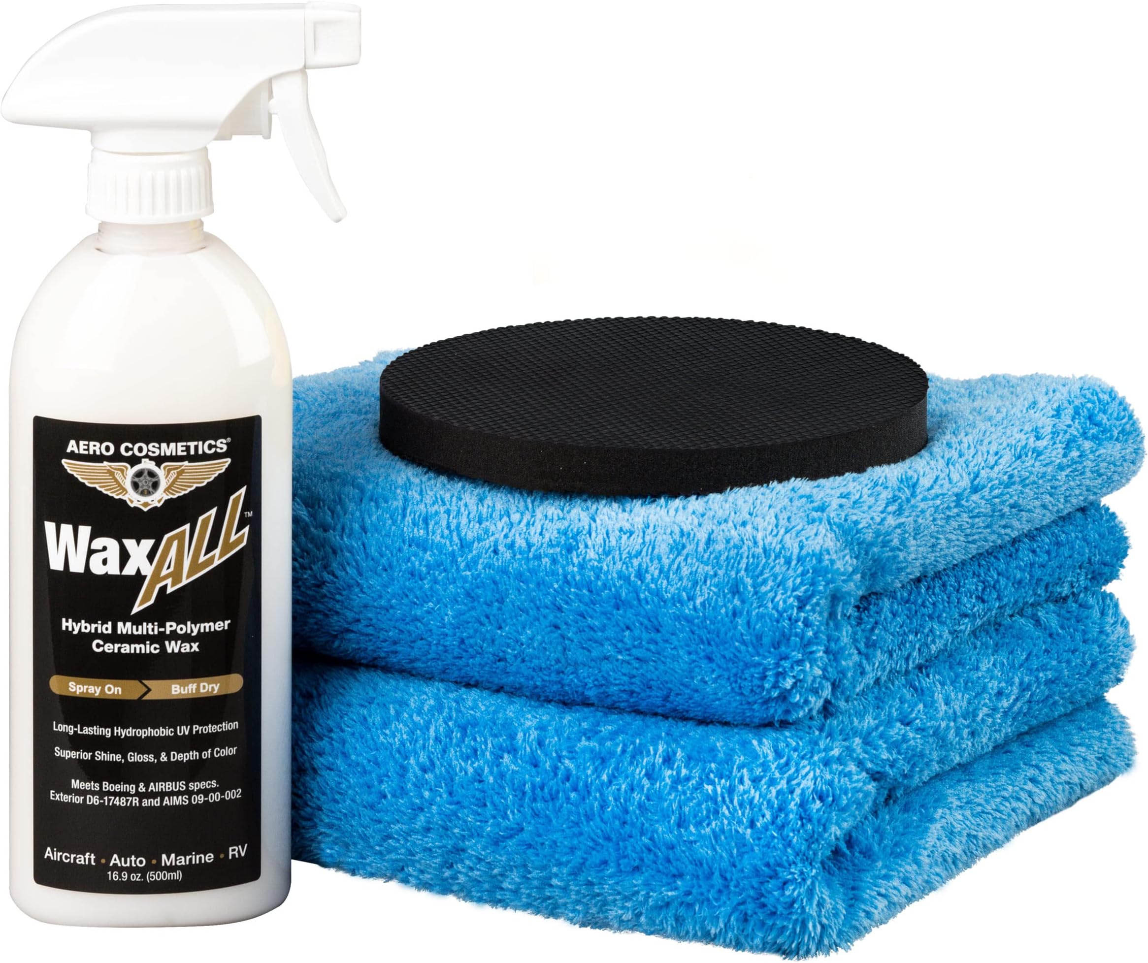 Wet or Waterless Car Wash Wax 128 fl. oz. Aircraft Quality