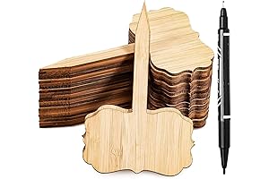 Whaline 60 Pieces Bamboo Plant Markers: The Epitome of Eco-Friendly Garden Labeling