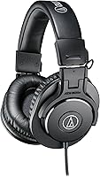 Vista 1 de Audio-Technica ATH-M30x Auriculares profesionales para monitor de estudio, color negro