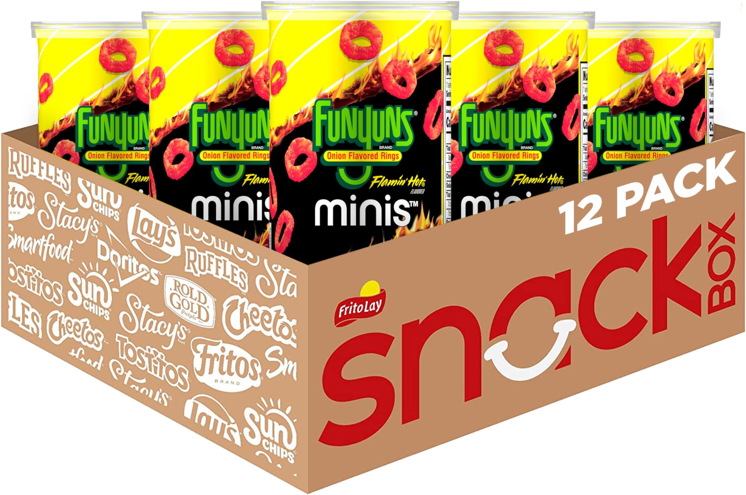Canisters, Funyuns Flamin' Hot, 1.125 Ounce (Pack of 12)