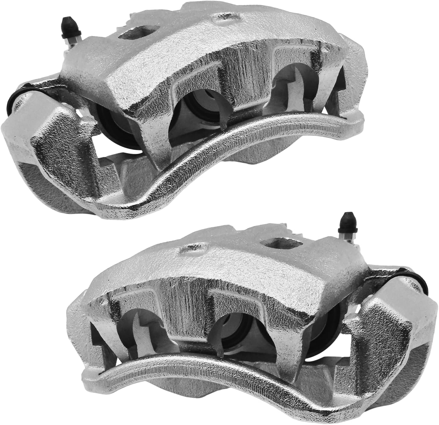 2 Pcs Rear Left and Rear Right 18-B4753 & 18-B4752 Brake Calipers Replacement with Bracket| Fits 2000-2004 Ford F-250 Super Duty F-350 Super Duty, 2000-2005 Ford Excursion-Rear Brake Caliper