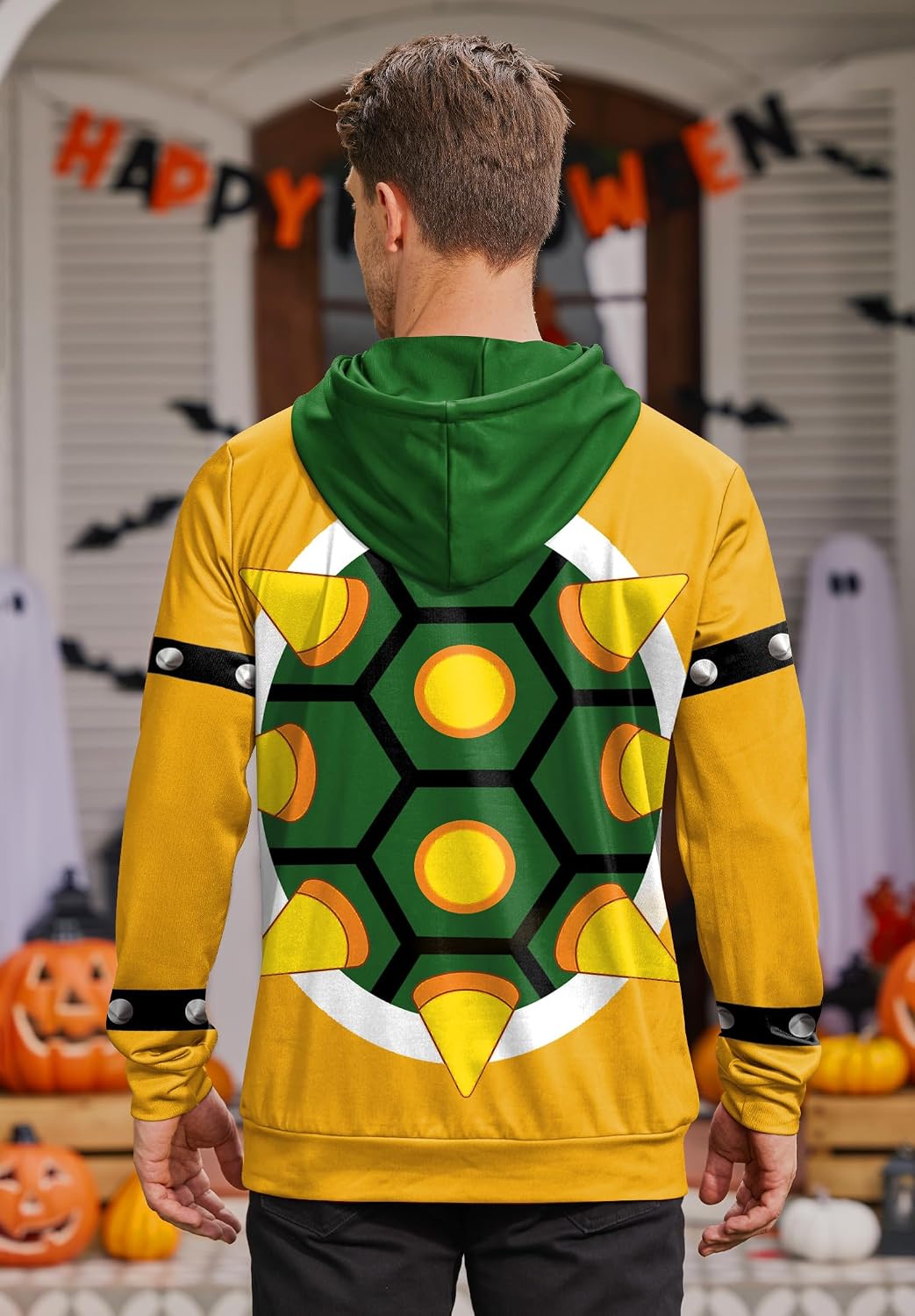 Arvilhill Mens Halloween Costume Hoodies Adult Print Pullover with Pocket