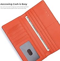 Amazon.com: Alldaily Bifold Slim Long Wallet for Men RFID-Blocking