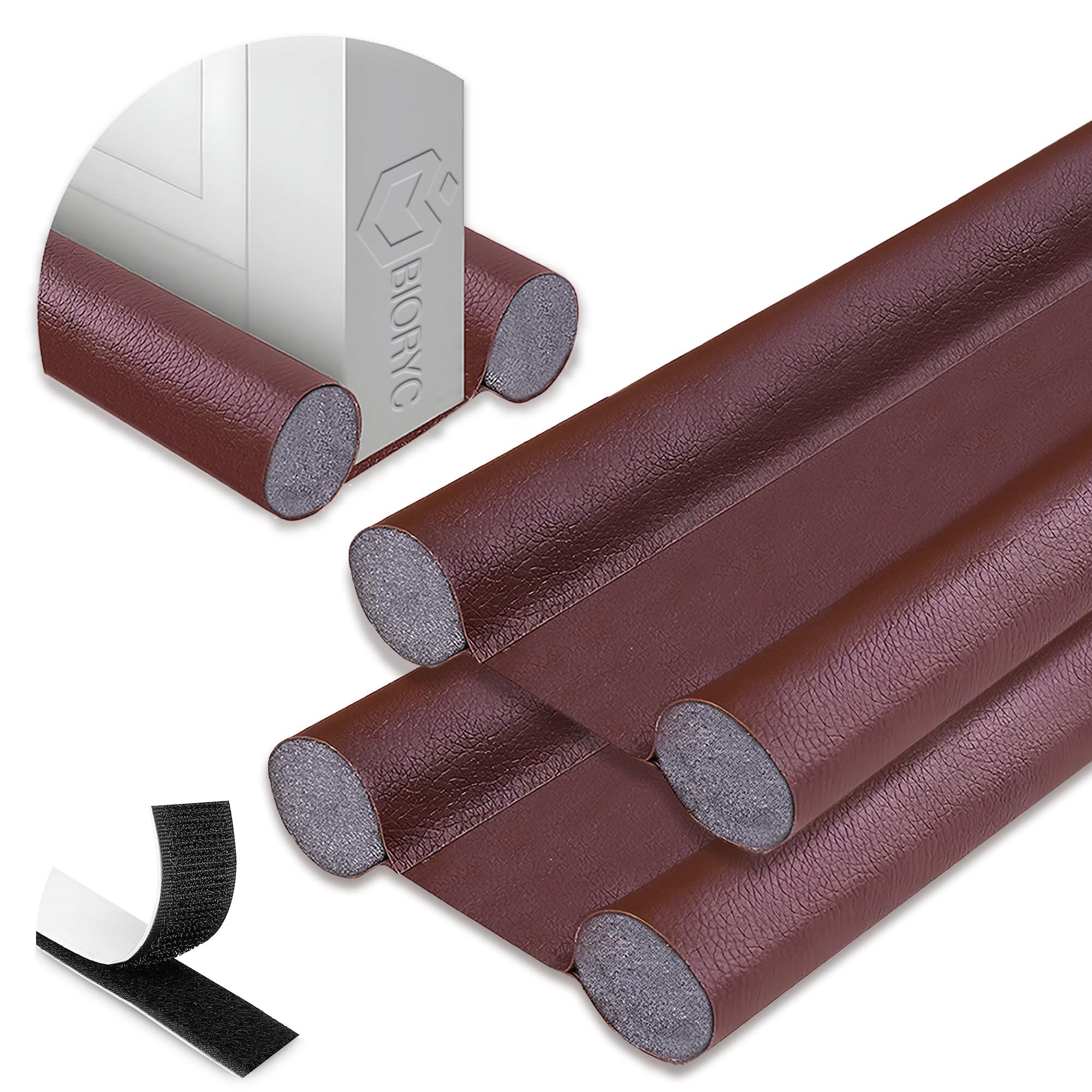 (x2) Burlete Puerta de Entrada de Espuma EVA Compatible con Puertas Blindadas (5,5 cm de Ancho) | Burlete Bajo Puerta con Función de Aislante Térmico Frío y Calor y Aislante Acústico