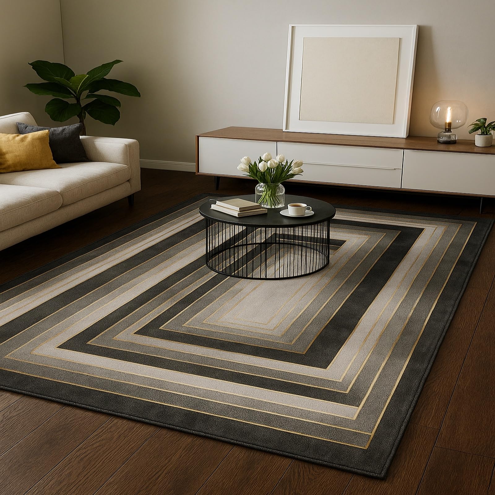 Tapis de décoration multicolore pour table et chaises