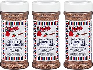 Bolner's Fiesta Mexican Seasonings & Spices 4.5oz - 7oz (Pack of 3) Choose Flavor Below (Chipotle Hamburger Seasoning 5.25oz)