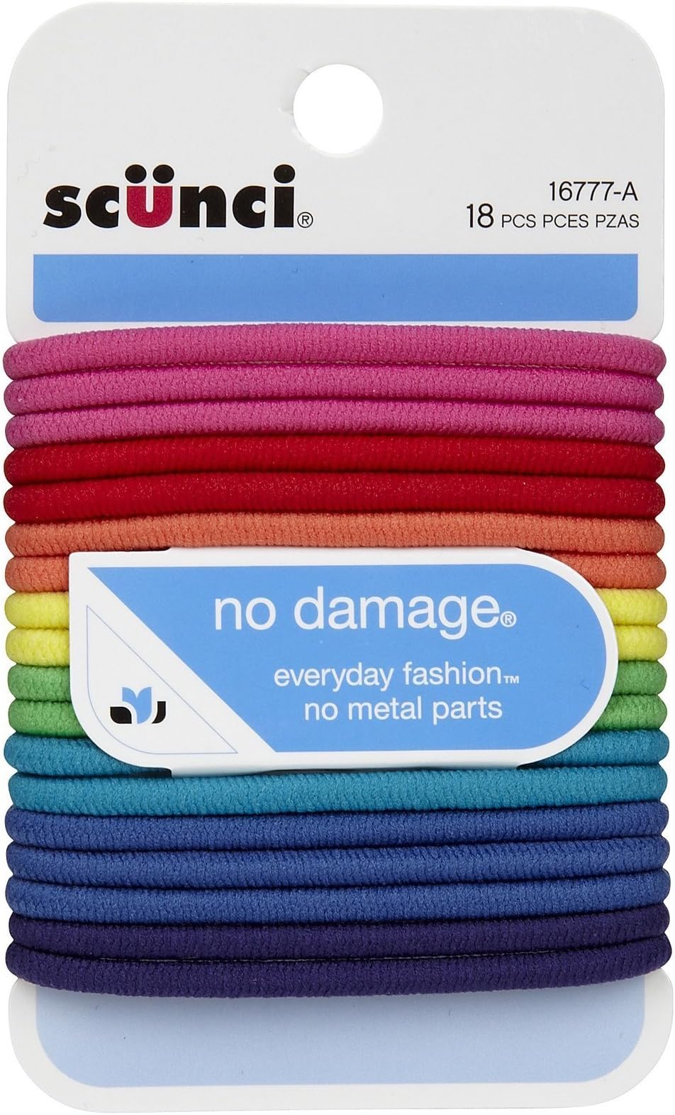 No Damage Elastic Hair Bands, Multi-Colored