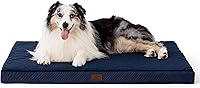 Vista 67 de Bedsure - Cama ortopédica extragrande para perros, con funda extraíble lavable, tapete de espuma con forma de huevera para jaula de mascota, apta
