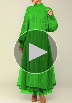 Amazon.com: Women Slit Long Sleeve Cable Knit Sweater Maxi