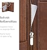 Fa.Volmer Leather Wallet Made of Genuine Buffalo Leather Large Wallet for Men and Women TÜV Tested RFID Protection (Black) (Hunter Brown)