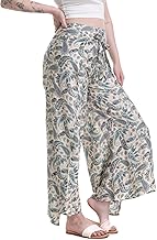 LALAJI Garments Women Printed Pure Cotton- Wrap Around Palazzo Pants- HIGH Rise