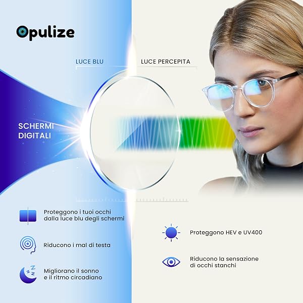 OPULIZE See – Blue Light Filter Glasses Narrow Frame Spring Hinges Improve Sleep Gaming Computer Anti Glare Grey Men and Women B9, Brown / Blue / Grey - 5