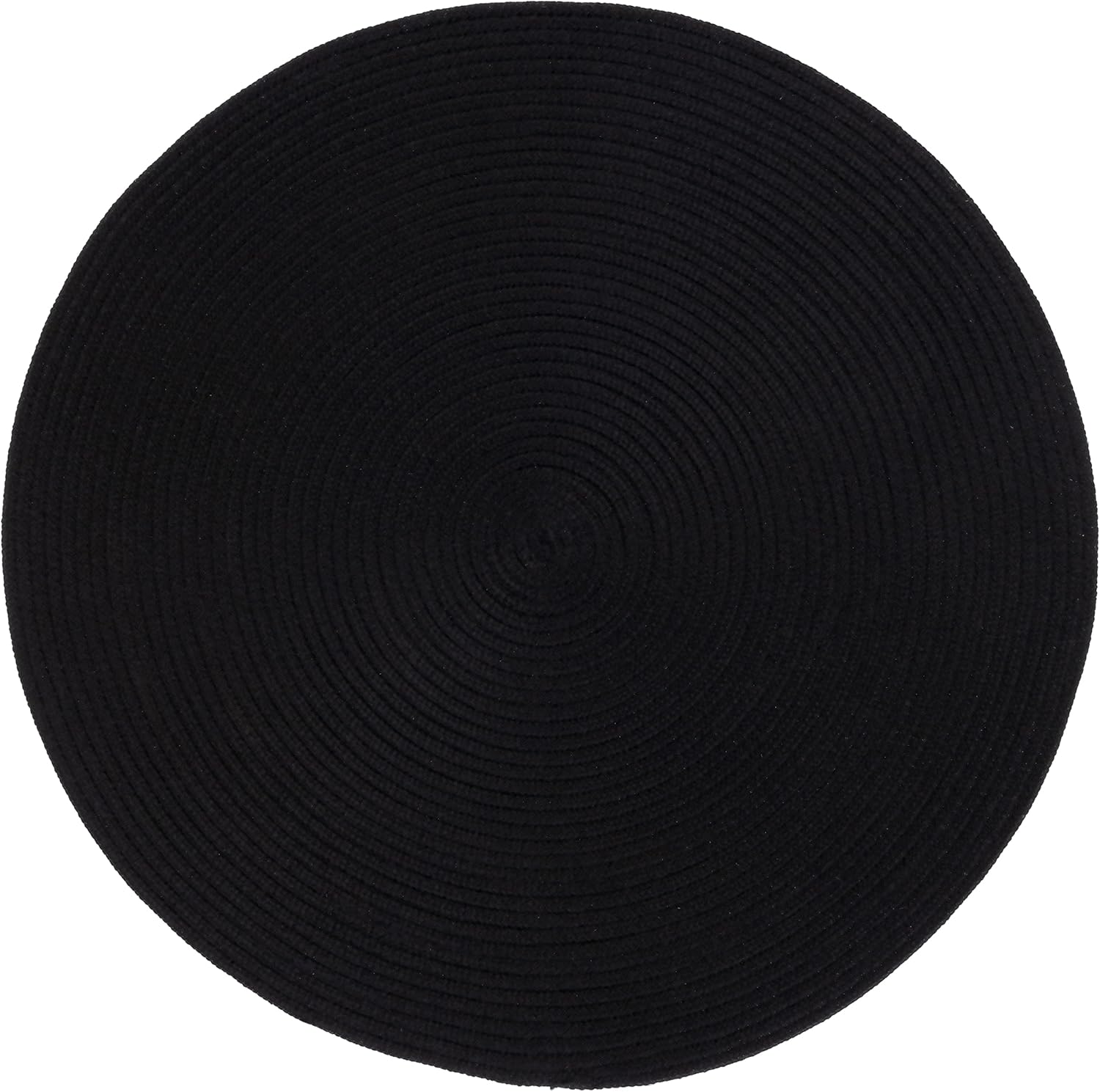 SAFAVIEH Braided Collection Area Rug 5' Round, Black