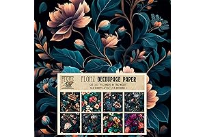 Decoupage Paper Packs: Adorn Your Projects with Vintage-Infused Floral Grace