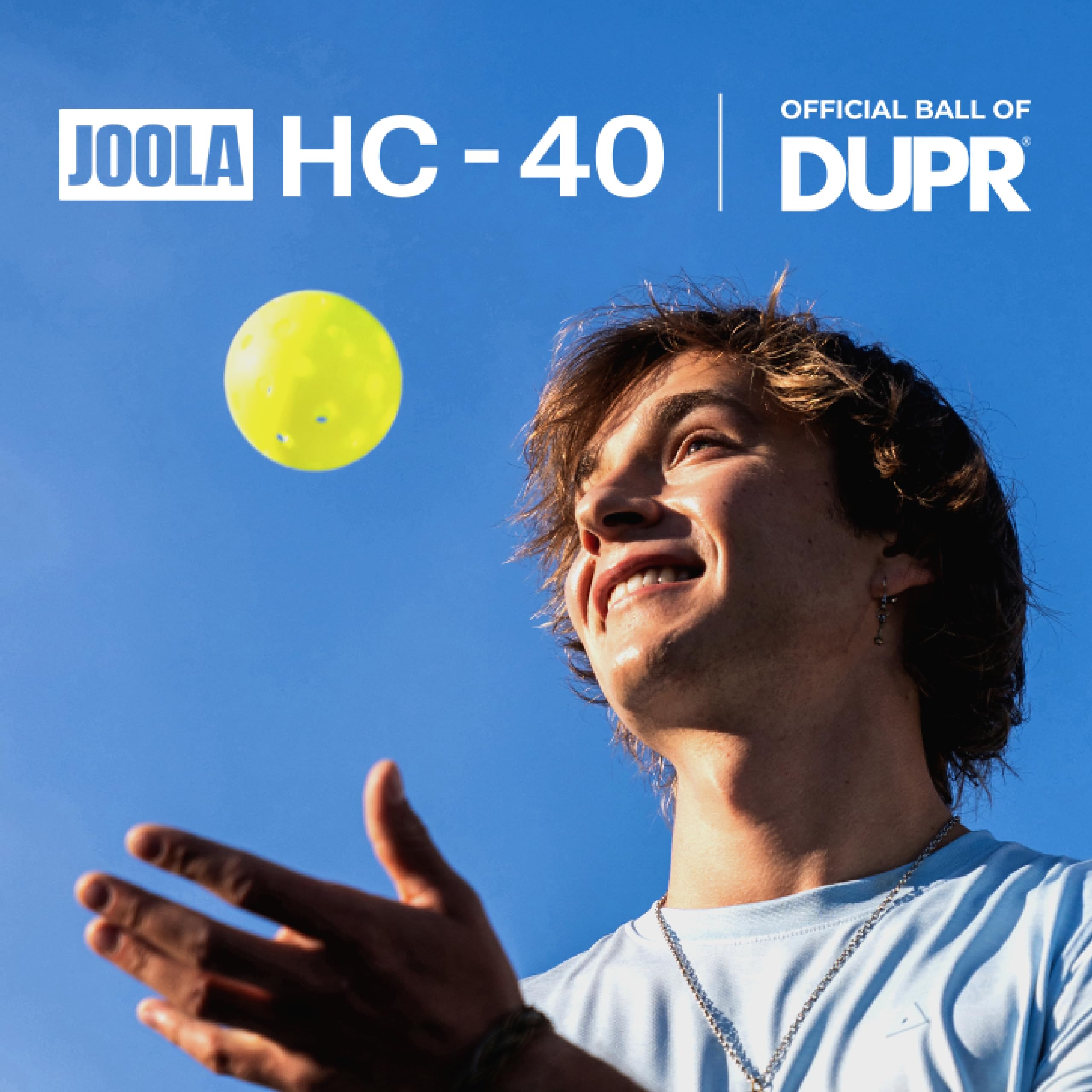 JOOLA 3 o 12 palline da pickleball HC-40 Hardcourt con tubo di immagazzinaggio – Palline approvate USAP per giocare in torneo – Confezione da 3 o 12 palline da pickleball durevoli per campi