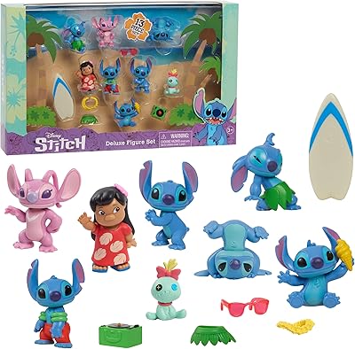 Disneyâ€™s Lilo & Stitch Deluxe Figure Set, 13-Piece Set