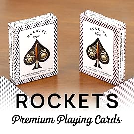 Regal Games [24 Decks] Rockets Bulk Playing Cards Set for Adults & Professionals - Poker Size Standard Decks for Blackjack, Poker, Canasta, Euchre - 310 GSM Linen Finish - Fun & Travel Playing Cards