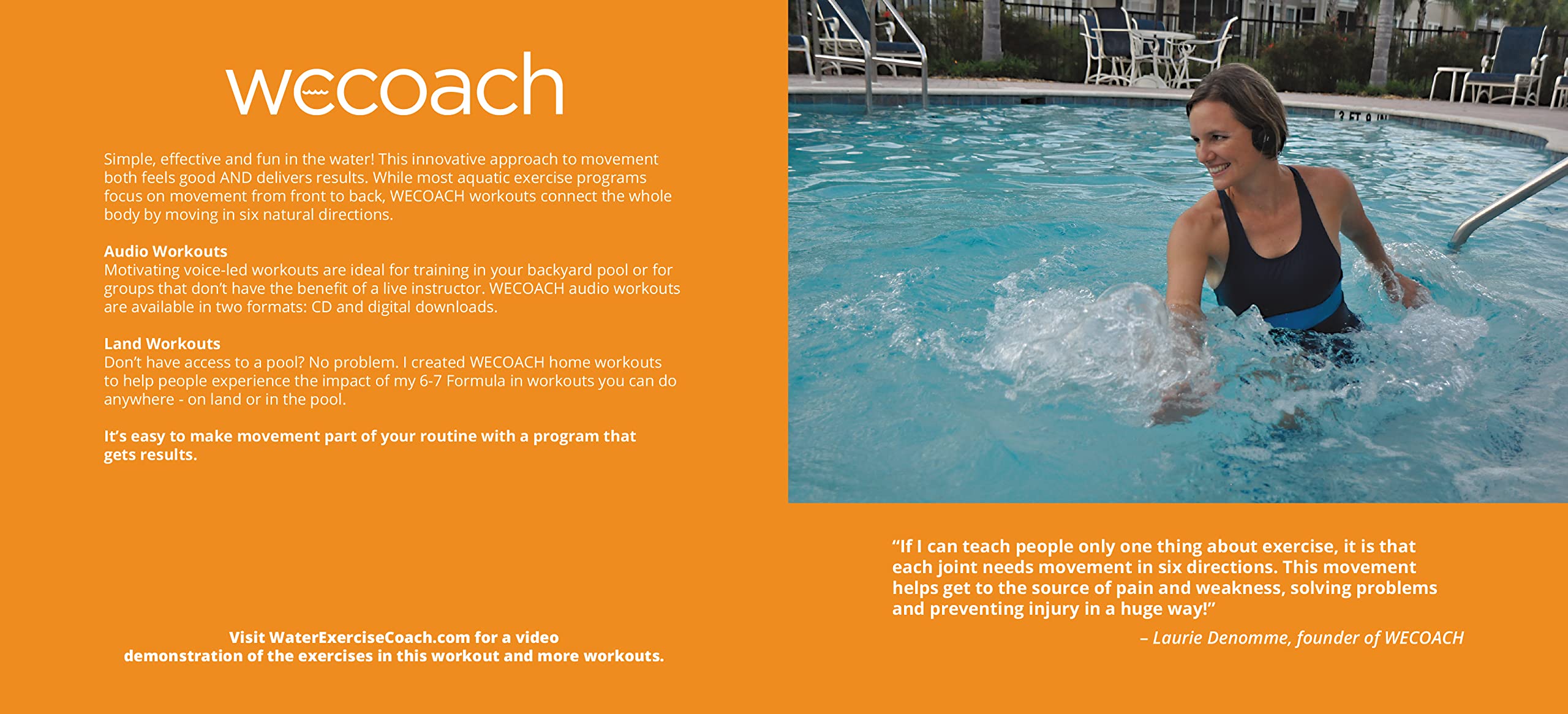 WECOACH Upper Body Intervals Water Exercises to Strengthen Core and Cardio - 50 Minutes of Aquatic Aerobics - Instructional Workout Series #1