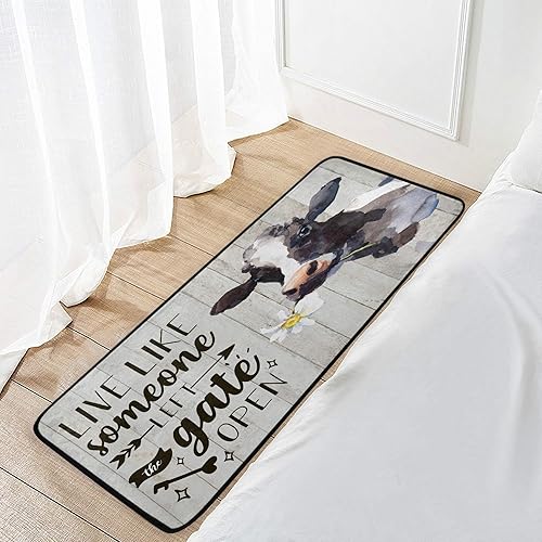 Miniatura 7 de Alfombra de cocina con diseño de gnomos de bandera estadounidense, alfombra de baño, alfombra cómoda antideslizante para baño, interior, 39 x 20