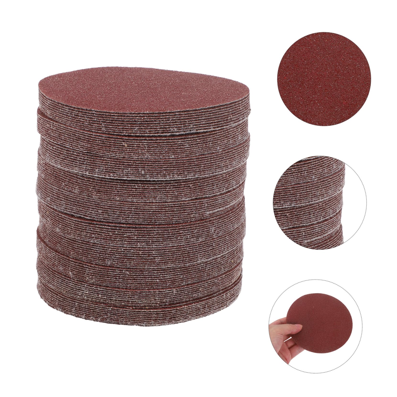 Lurrose Kit Di 100 Spazzole Per Trapano Carta Abrasiva Rondella Tamponi Per Lucidatura Pulita Carta Vetrata Rotonda Accessorio Per Spazzola Per Trapano Dischi Abrasivi