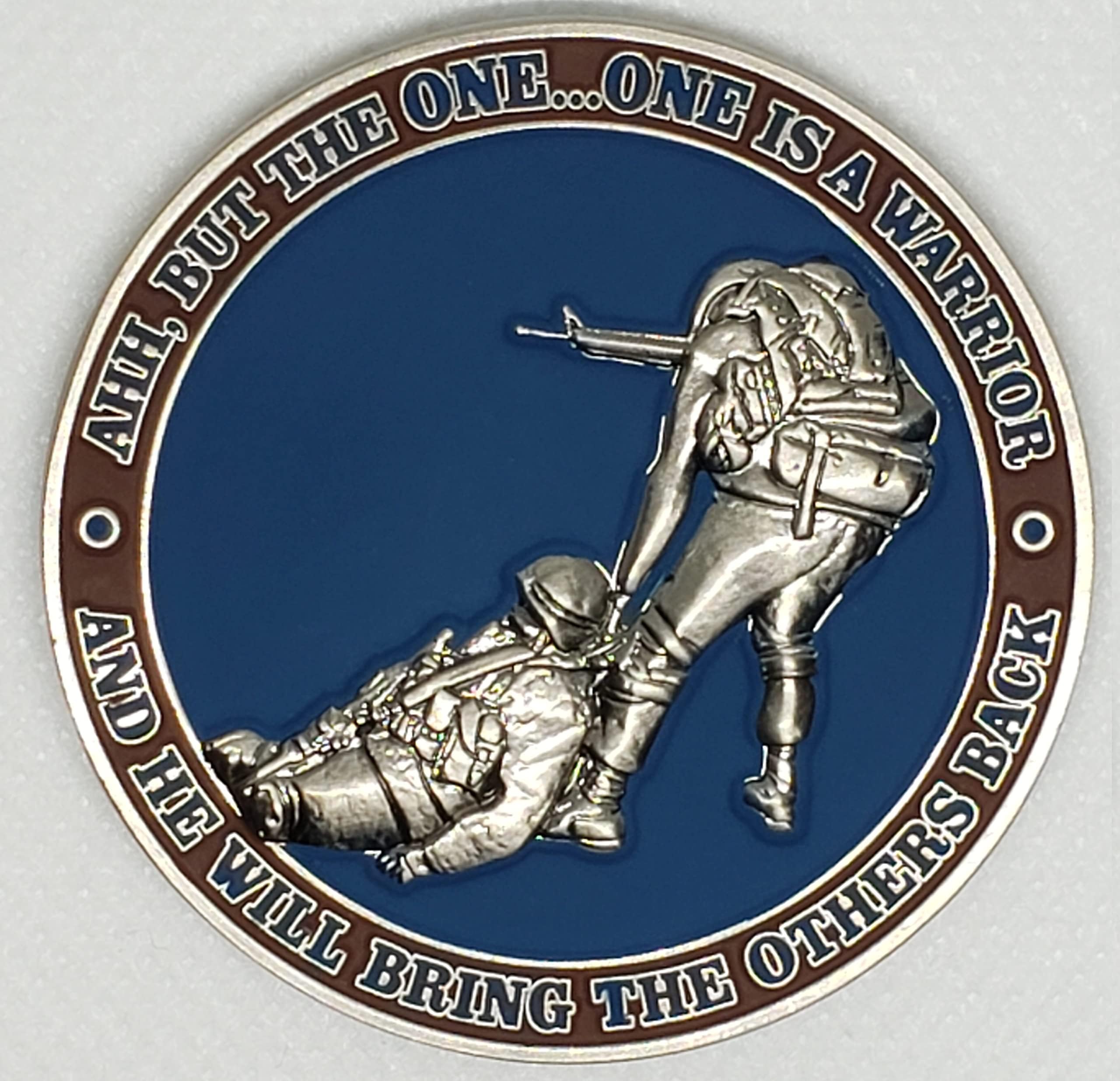 Police Challenge Coin Gift for Men – Warrior Quote “Out of Every Hundred Men…” – Law Enforcement, Military, Academy Graduation Gift