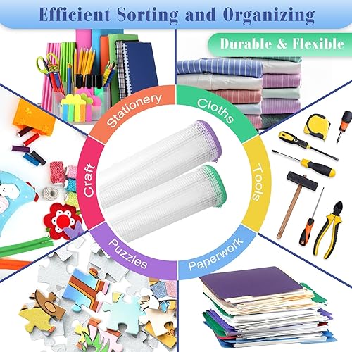 Miniatura 4 de Jetec 30 bolsas de malla con cremallera, impermeables, translúcidas, bolsas de almacenamiento con cremallera, bolsa de viaje de plástico multiusos