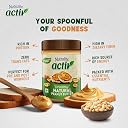 Nutralite Activ Peanut Butter Natural Creamy | 1kg Jar | 26g Protein per 100g | High Dietary Fibre | No Added Sugar & Salt | Zero Trans-Fat | No Gluten | No Hydrogenated Oil | No Preservatives gallery image
