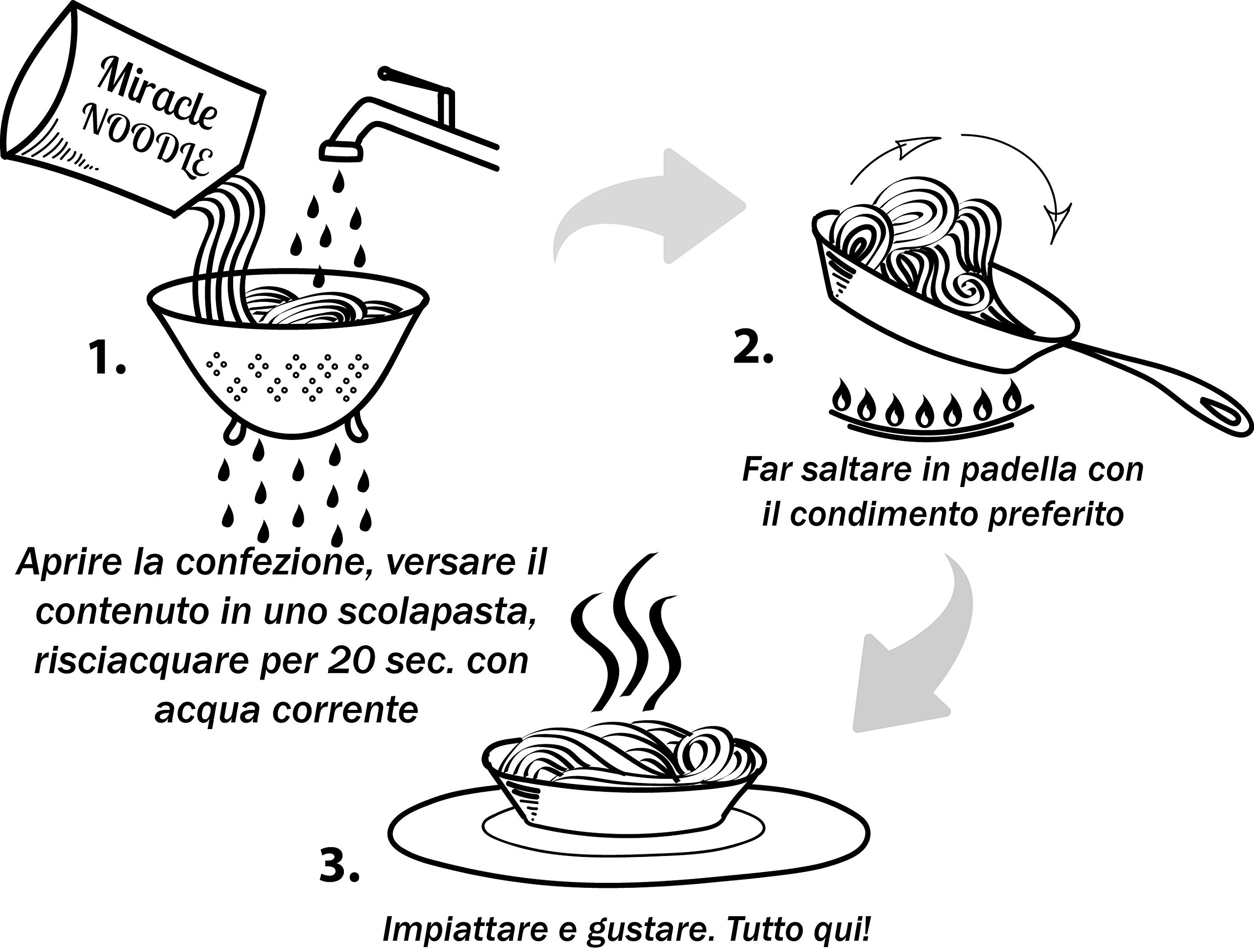 Arroz Shirataki Miracle Noodle sin hidróxido de calcio, 10 paquetes de 200 g cada uno