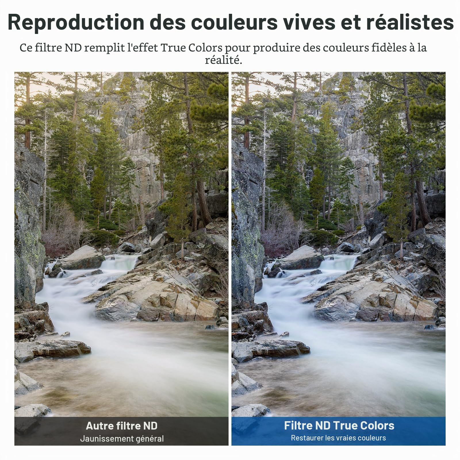 NEEWER 67mm Filtre ND Variable True Colors Hard Stop ND2-32(1-5 Stops) à Densité Neutre Limitée Verre Optique HD Multicouche Accessoire/Non Croix X/Cadre Aluminium/Résistant à l'eau/Rayure/Trace Doigt