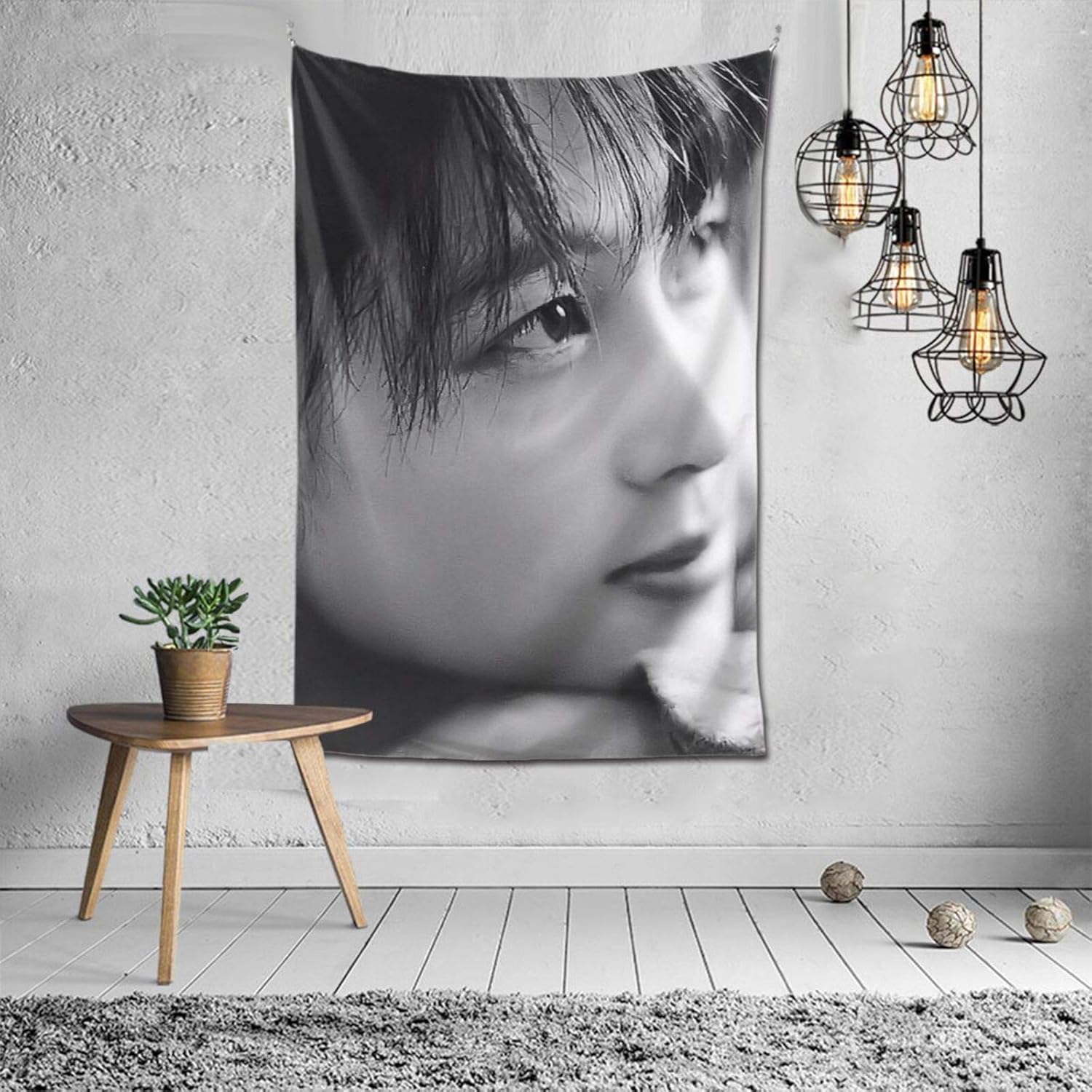 Amazon Co Jp 女優坂井かわいい泉水 壁掛けタ インテリア 窓カーテン タペストリー 室内装飾 壁掛け 壁飾り 装飾アート 部屋 ギフト 誕生日 パーティー用 ホーム キッチン