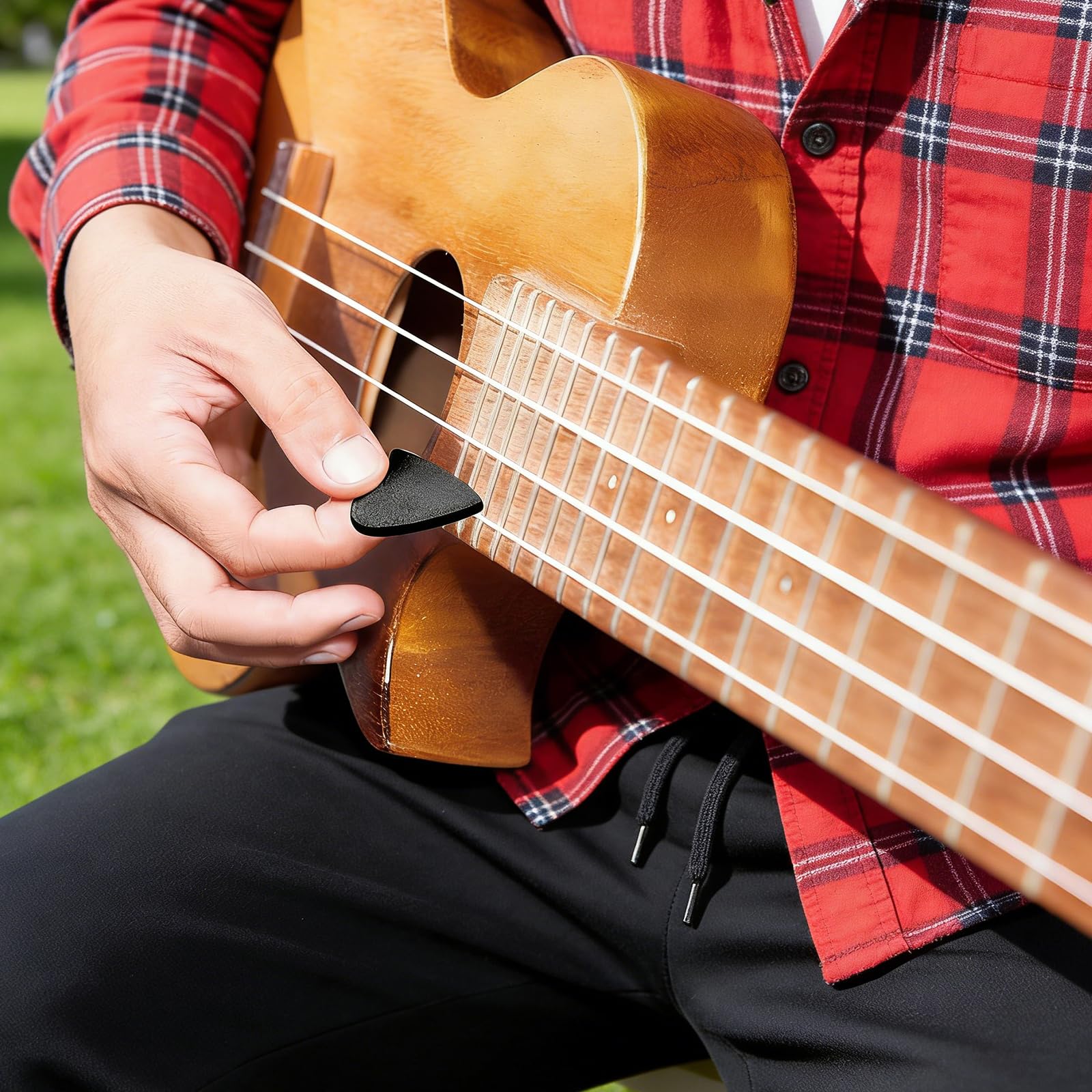 Genérico 10 piezas de púas de pulgar para guitarra de fieltro profesional