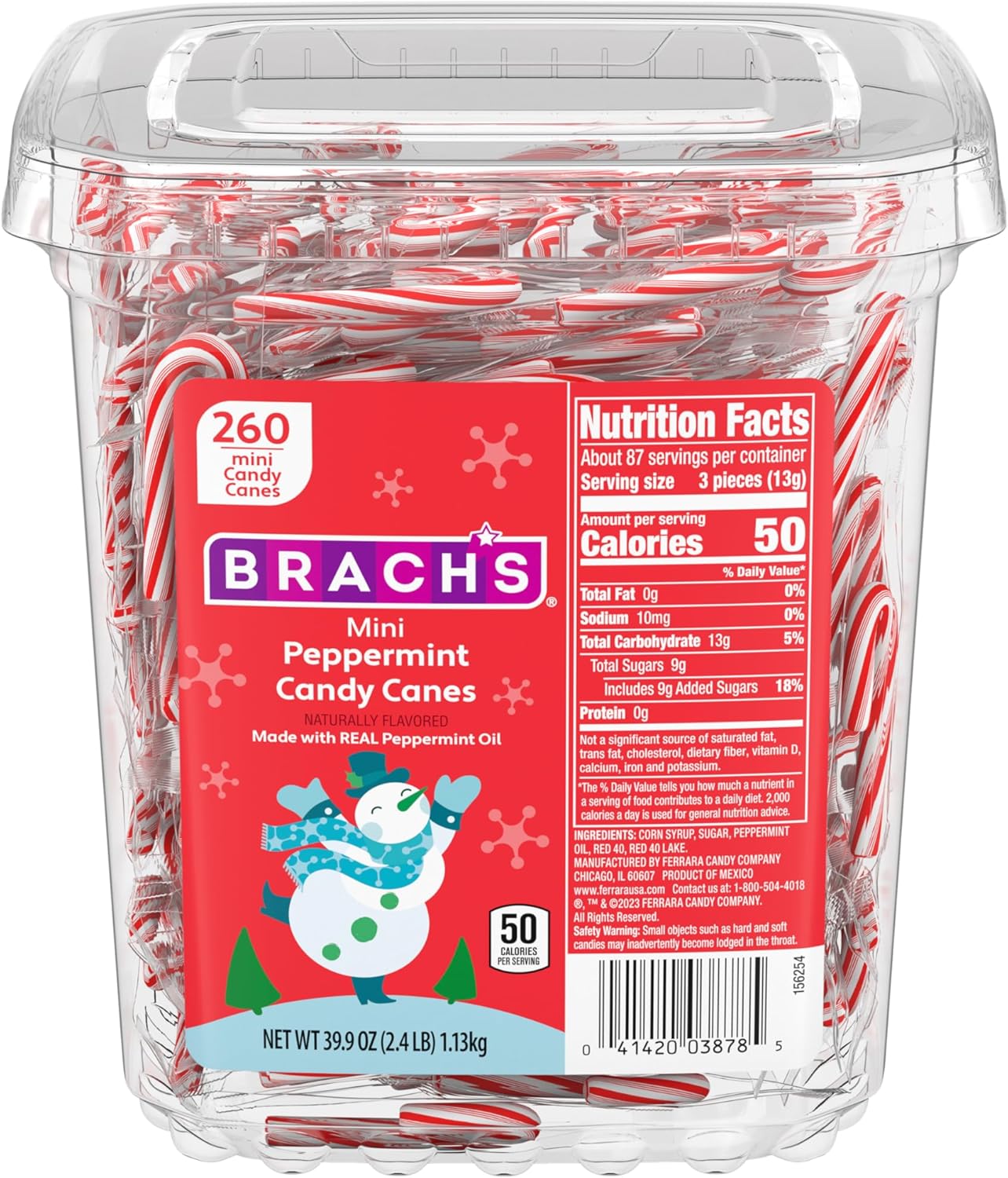 Brach's 260 Peppermint Mini Candy Canes Amazon.ca Grocery & Gourmet Food