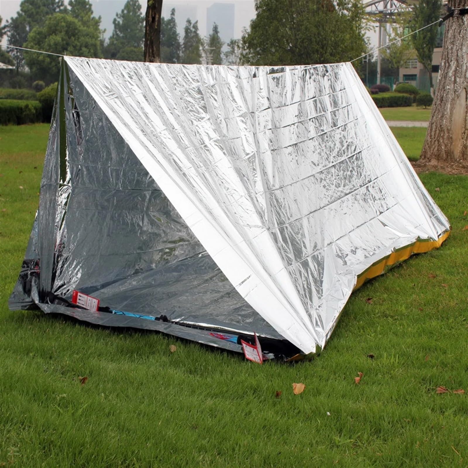 Manta térmica de Emergencia Impermeable, Ayuda SOS for desastres, Supervivencia, Rescate, Aislamiento, Manta de Primeros Auxilios, 5-20 Piezas(160X210cm 20pcs)