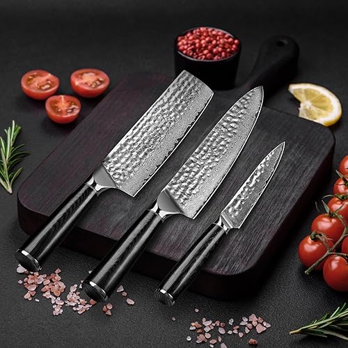 Miniatura 18 de Home Safety Cuchillo de chef japonés profesional de acero de Damasco de 8 pulgadas, cuchillo de cocina VG-10, cuchillos de chef de damasco, cuchillo