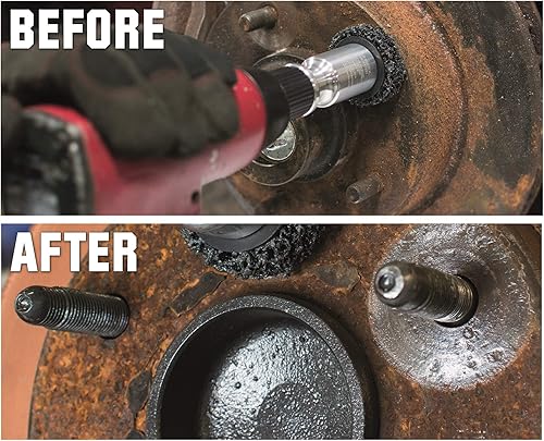 Miniatura 5 de AME Intl -37330 Hub Buddy Impact Driven Surface and Stud Cleaner-BlackSilver