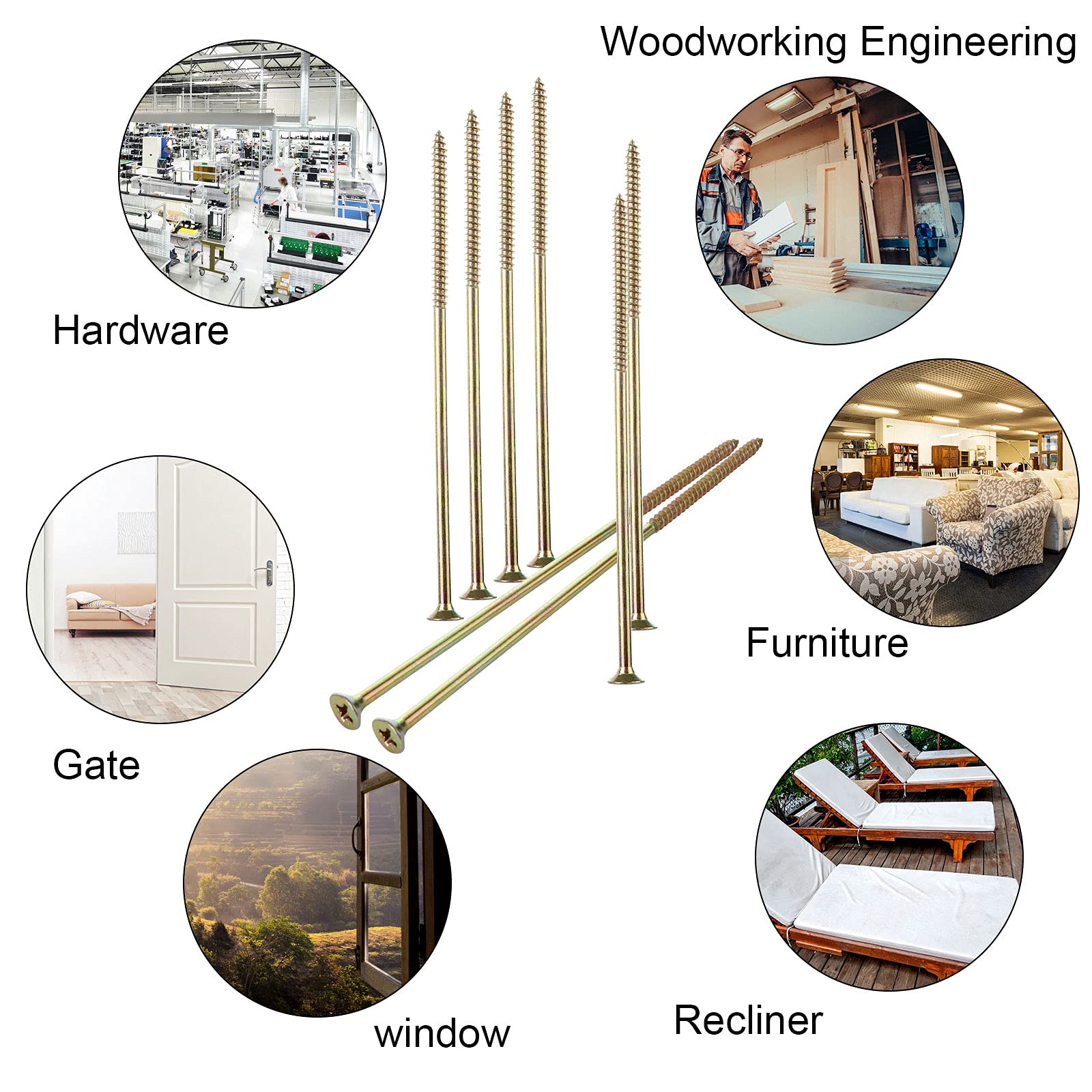 Confezione 500 Viti Per Legno A Testa Piatta - Euro Accessoires Italia - Foto 7