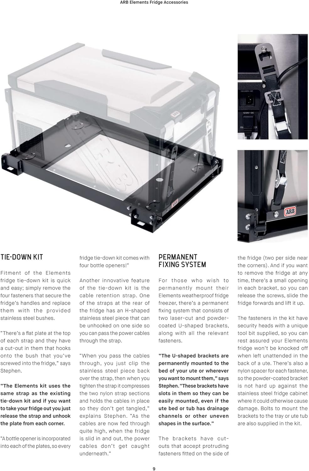 ARB 10900040 Fridge Freezer Slide Exclusively for ARB 10810602 Elements 63QT Weatherproof Ideal to gain Access to Food and Drinks