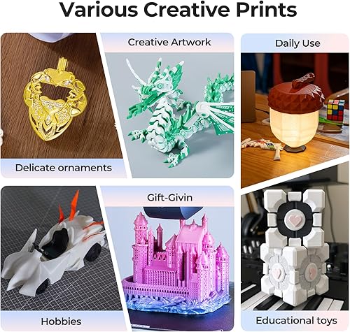 Miniatura 7 de Filamento oficial de Creality Upgrade Ender 3D, filamento PLA+ negro de 0.079 pulgadas, carrete de 2.2 libras (2.2 libras), precisión +- 0.001in,