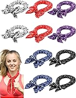 Vista 20 de Janmercy 10 unidades de teñido anudado para el cuello, bufandas refrescantes, bandanas de hielo de verano para hombres y mujeres, camping, correr